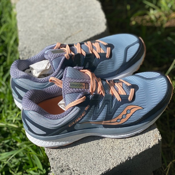 New Saucony Guide Iso Sla/Pea Ardoise Peache - Picture 6 of 8